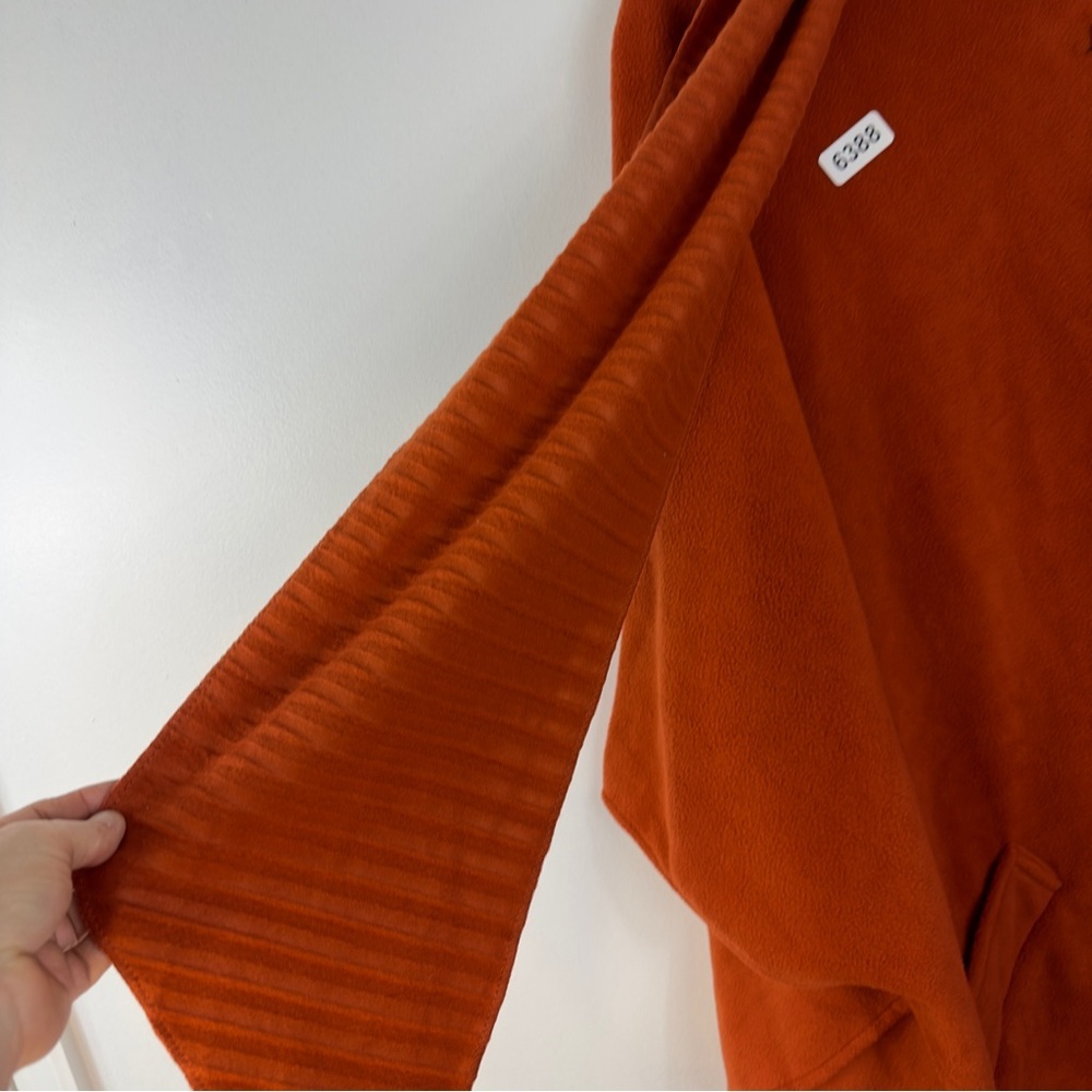 Lemode one size new with tag pleated scarf wrap spice orange. Pockets beautiful - Picture 4 of 9